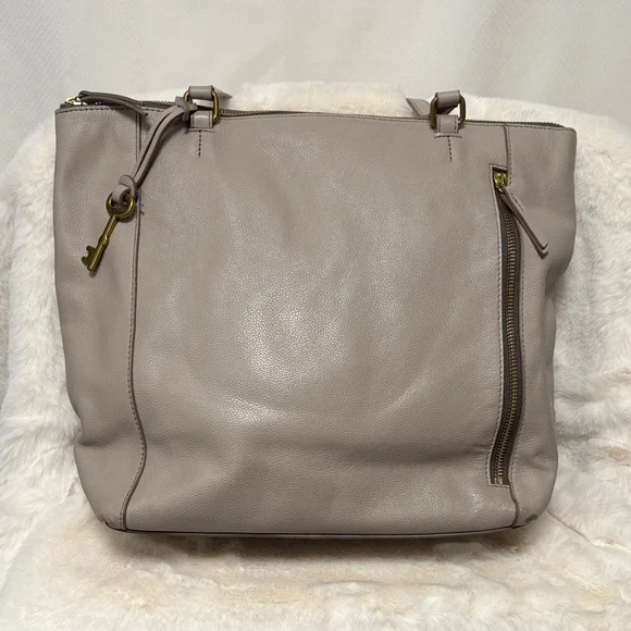 Fossil Tara Leather Shopper Tote Bag - Picture 7 of 14
